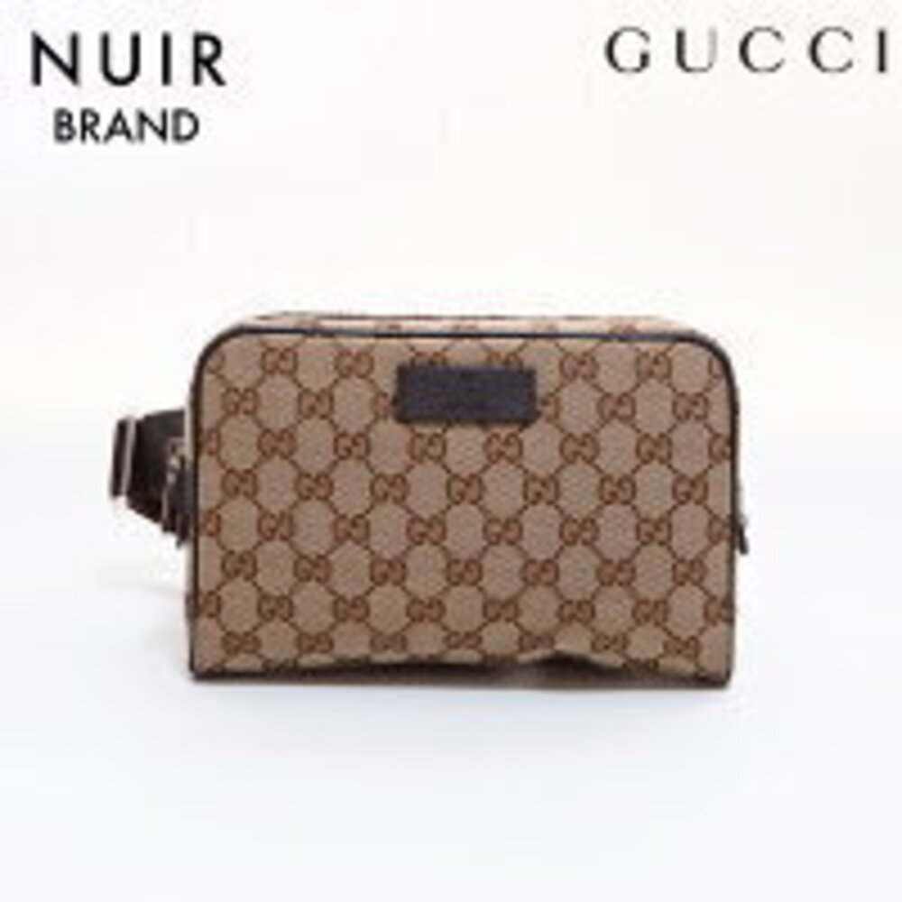 Gucci GG Canvas Waist Bag Brown